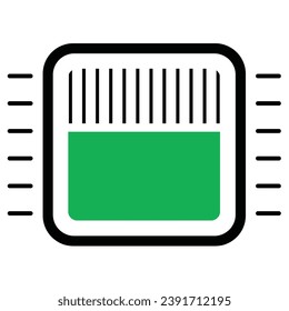 illustration of a icon CPU