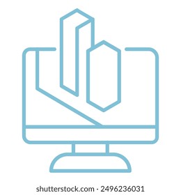 illustration of a icon cross connection