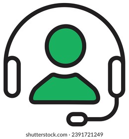illustration of a icon customer support