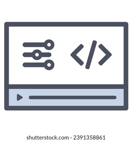 illustration of a icon customizable dev