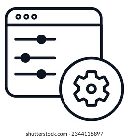 illustration of a icon customization 
