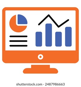 Abbildung eines Symbol-Dashboard-Berichts