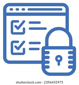 illustration of a icon data collection security 