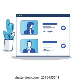 illustration of a icon details and data