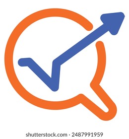 illustration of a icon direction