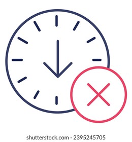 ilustración de un tiempo de inactividad de icono