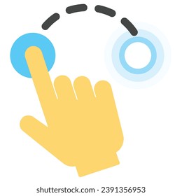 illustration of a icon drag and drop