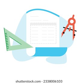 illustration of a icon draw design 