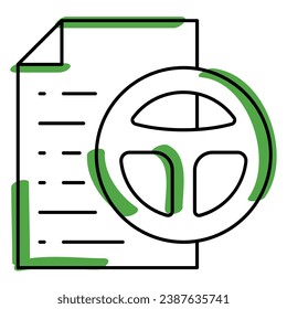 Abbildung einer Symboltreiber-Partitur