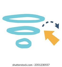 illustration of a icon drop off 