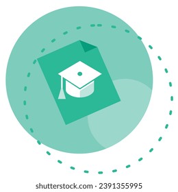 illustration of a icon education