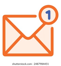 illustration of a icon email notifications