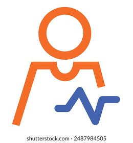 illustration of a icon employee monitor