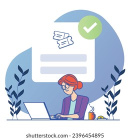 illustration of a icon event registration