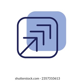 illustration of a icon expand 