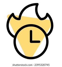 ilustración de un icono de reloj rápido