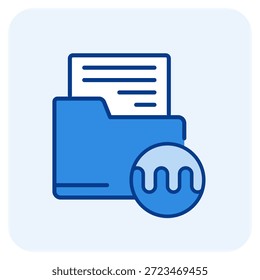 illustration of a icon file management