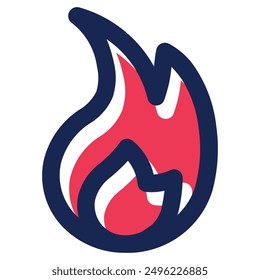 illustration of a icon fire 