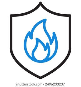 illustration of a icon fire protect