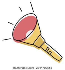 illustration of a icon flash light 