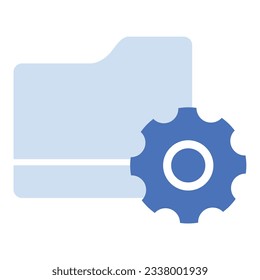 illustration of a icon  folder settings 