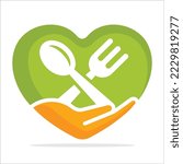 Illustration icon for food sharing, food donation
