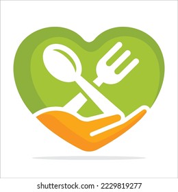 Illustration icon for food sharing, food donation