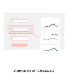 illustration of a icon forms 