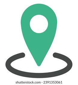 ilustración de una ubicación geográfica de icono