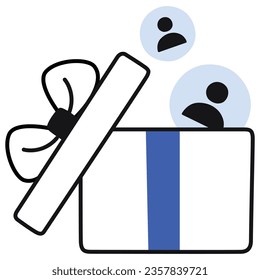 ilustración de un regalo de icono 