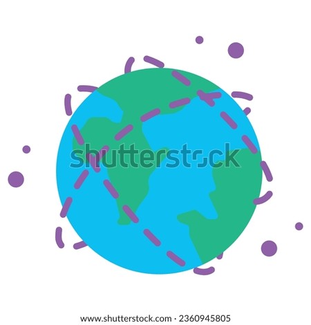illustration of a icon global reach 