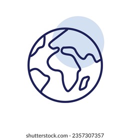 ilustración de un globo de iconos