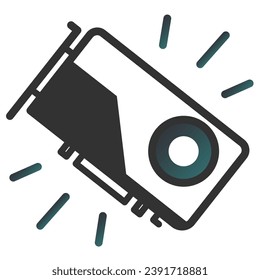 illustration of a icon GPU complex