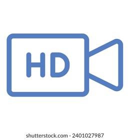 illustration of a icon hd video chat