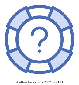 illustration of a icon help