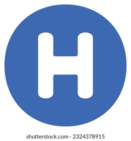 illustration of a icon  hospital symbol 