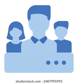 ilustración de un host de iconos