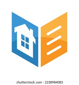 Illustration icon for house property book.