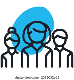 illustration of a icon human resources 