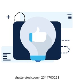 illustration of a icon idea 