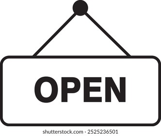 Ilustración del icono para indicar que la puerta está abierta