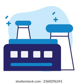 illustration of a icon industry 