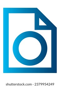 Illustration with an icon inside a document