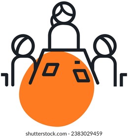 Illustration eines Icon-Interviews