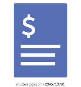 illustration of a icon invoice 