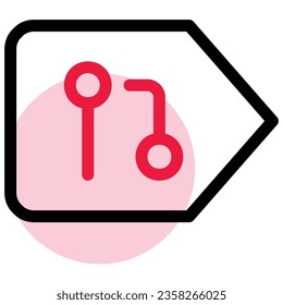 illustration of a icon label 