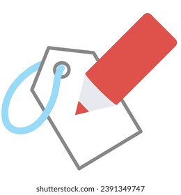 illustration of a icon label surveys