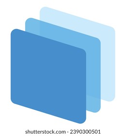 ilustración de una capa de icono