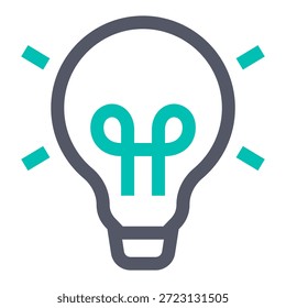 illustration of a icon lightbulb