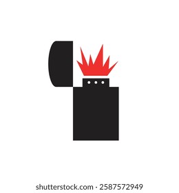 Illustration icon lighter unique design with blank background